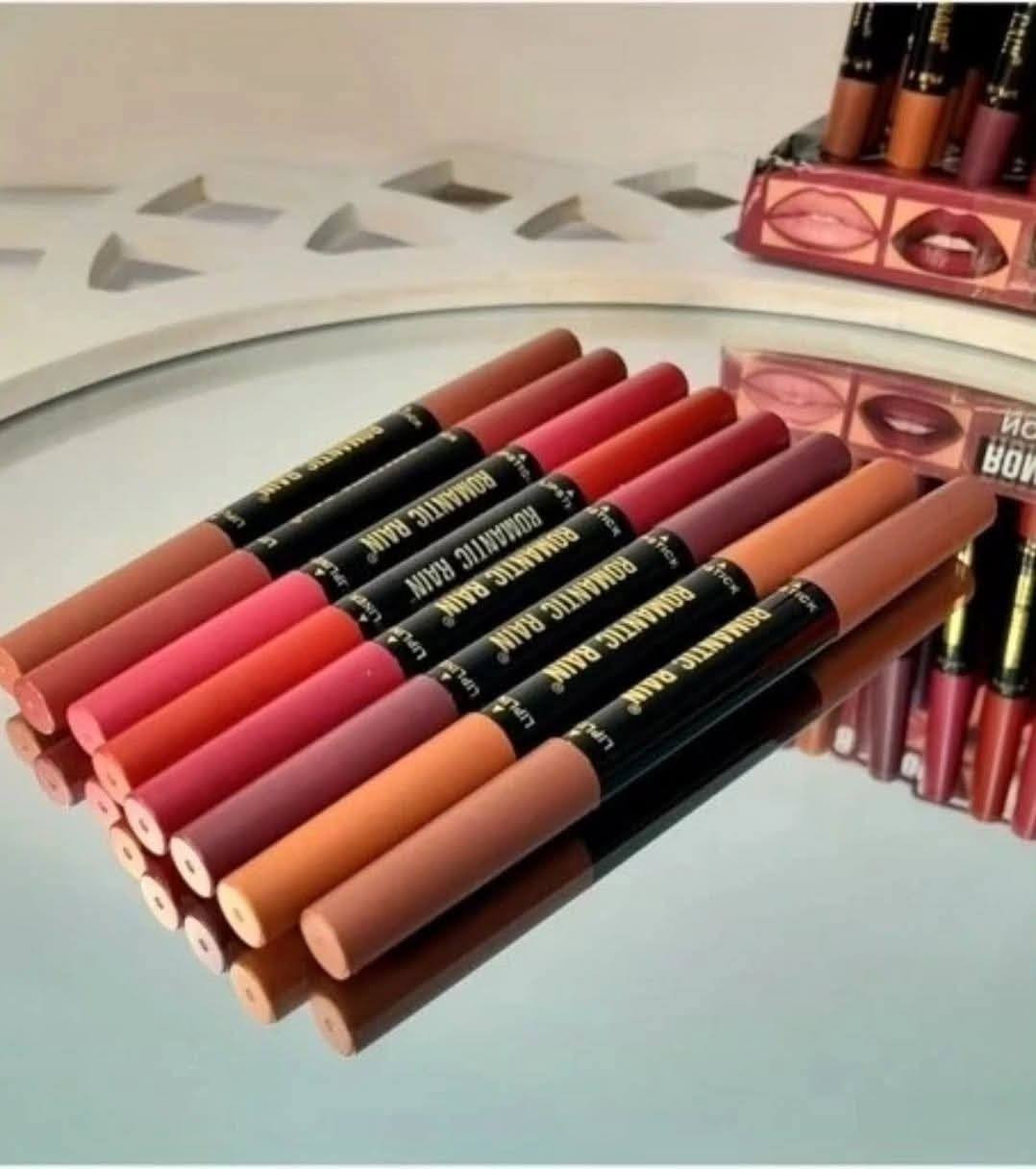 وفرنالكم كل الالوان
الكمية محدودة 
جهتين 
جهه قلم تحديد والجهه الثانيه احمر شفاه
اللي تشتري ٤ قطع الخامسة حتكون مجاني 
للطلب مراسلتنا على الخاص 
او عن طريق الواتساب ***********
