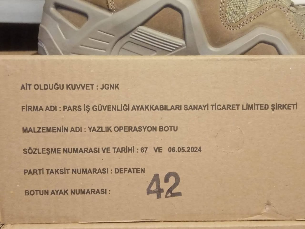 بصاطيل أصلي لوا
قياسات من 40 الى 45
سعر وحدة 100الف


**إذا كنت صاحب هذا الإعلان وتريد حذفه لأي سبب، رجاءا أرسل رسالة إلى الدعم الفني**