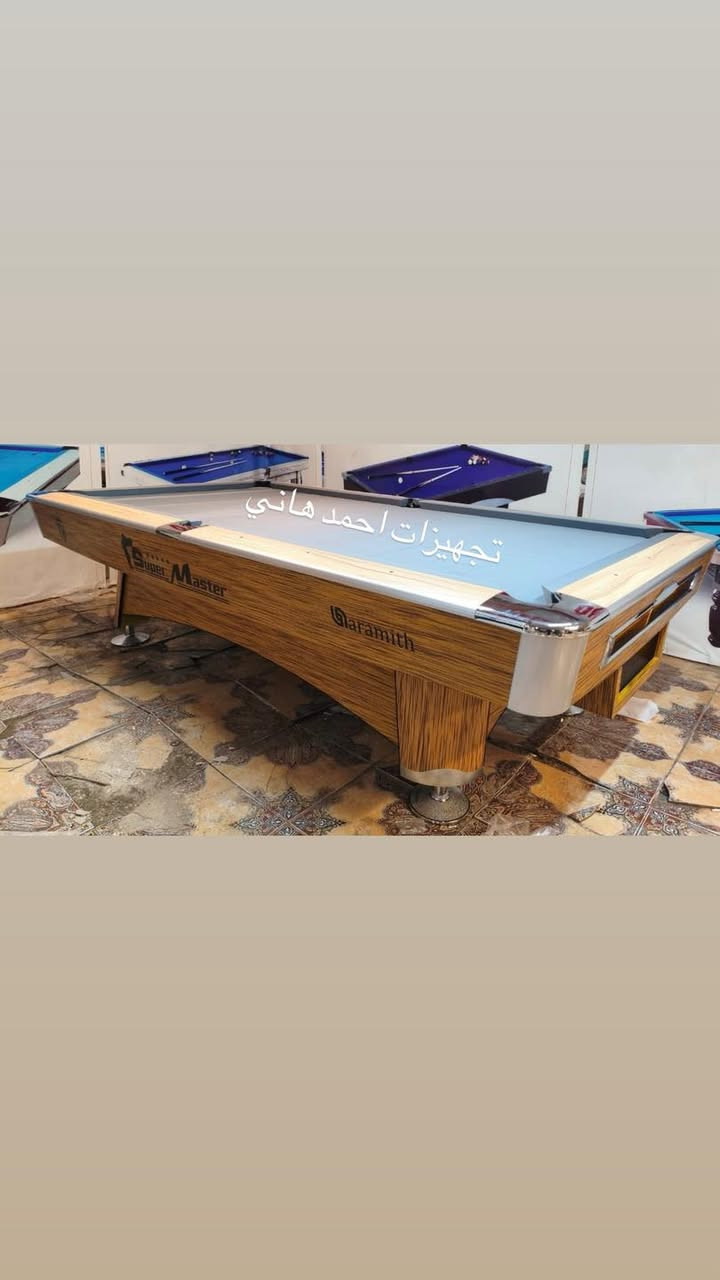 السلام عليكم تم بعون الله وصول صاولات بليارد

اصدار 2026  ضمان 5 سنوات حقيقي 

نوع (سوبر ماستر تك شاصي) 
(سوبر ماستر دبل شاصي)
(رايسون شاصي حديد)
(اسباير شاصي حديد )

عنوانه بعداد حافض القاضي شارع الوصط تجهيزات احمد هاني

للستفسار *********** —*********** احمد 
متواجد واتساب
