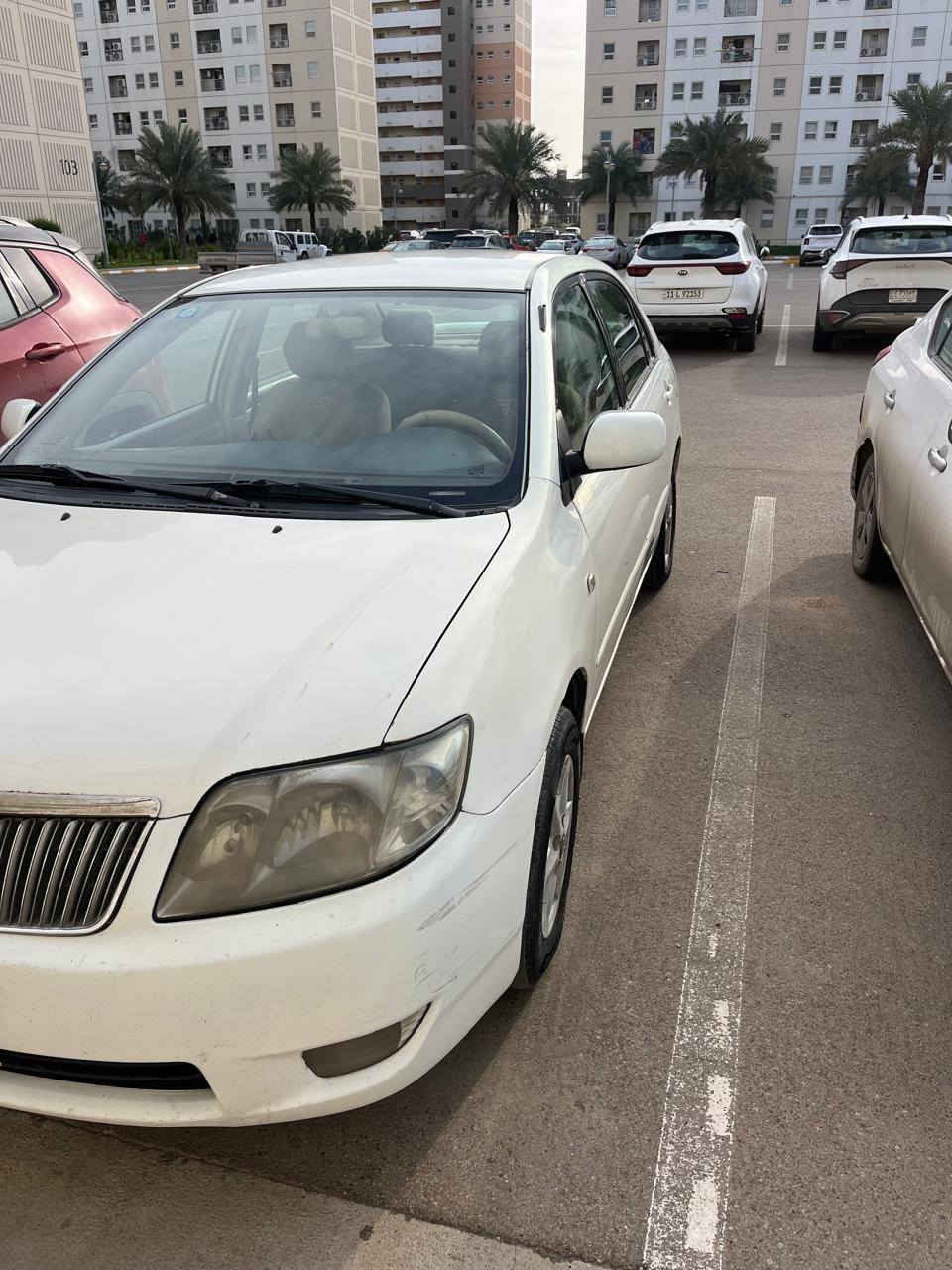 سلام عليكم 
كورلا بكاتشيو للبيع 
موديل ٢٠٠٧
٣ قطع صبغ
السعر ٩٣$$ ورقه بيه مجال بسيط
رقم الهاتف/***********
مكان السياره / بسمايه
للعلم مكلف بل نشر اخوان الي يريد يتواصل عل رقم الهاتف ***********
