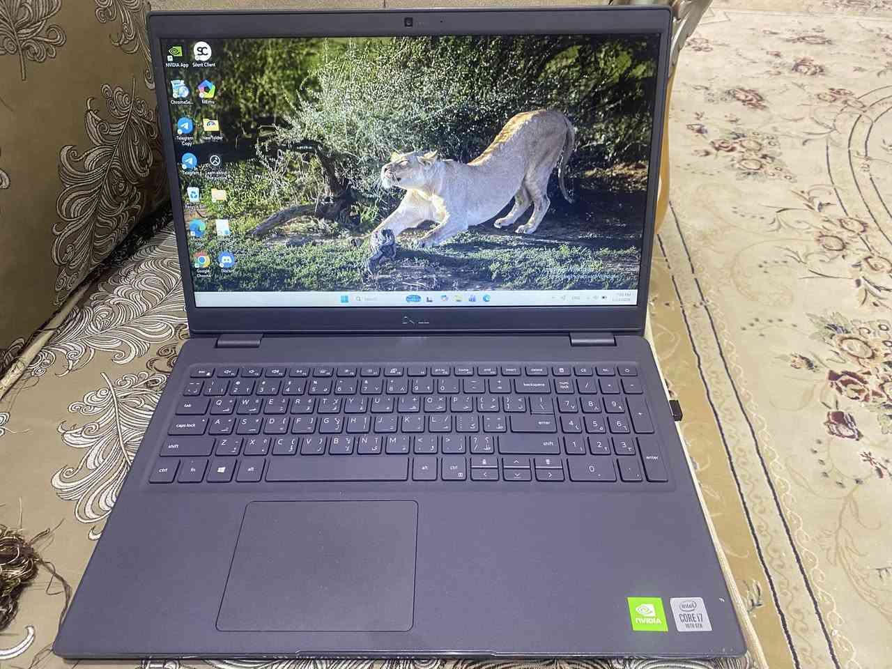 السلام عليكم للبيع لابتوب ديل نضيف جداً
مواصفات 

i7 جيل عاشر 

كارت شاشه منفصل mx230 2g

رام 8g

Ssd128

Hdd 1t

كيبورد ضوئي 

غراضه كامله كارتون وشاحنه 

السعر 475 وبيها مجال 

العنوان بابل الحله شارع ٤٠ 

رقم الهاتف ***********
