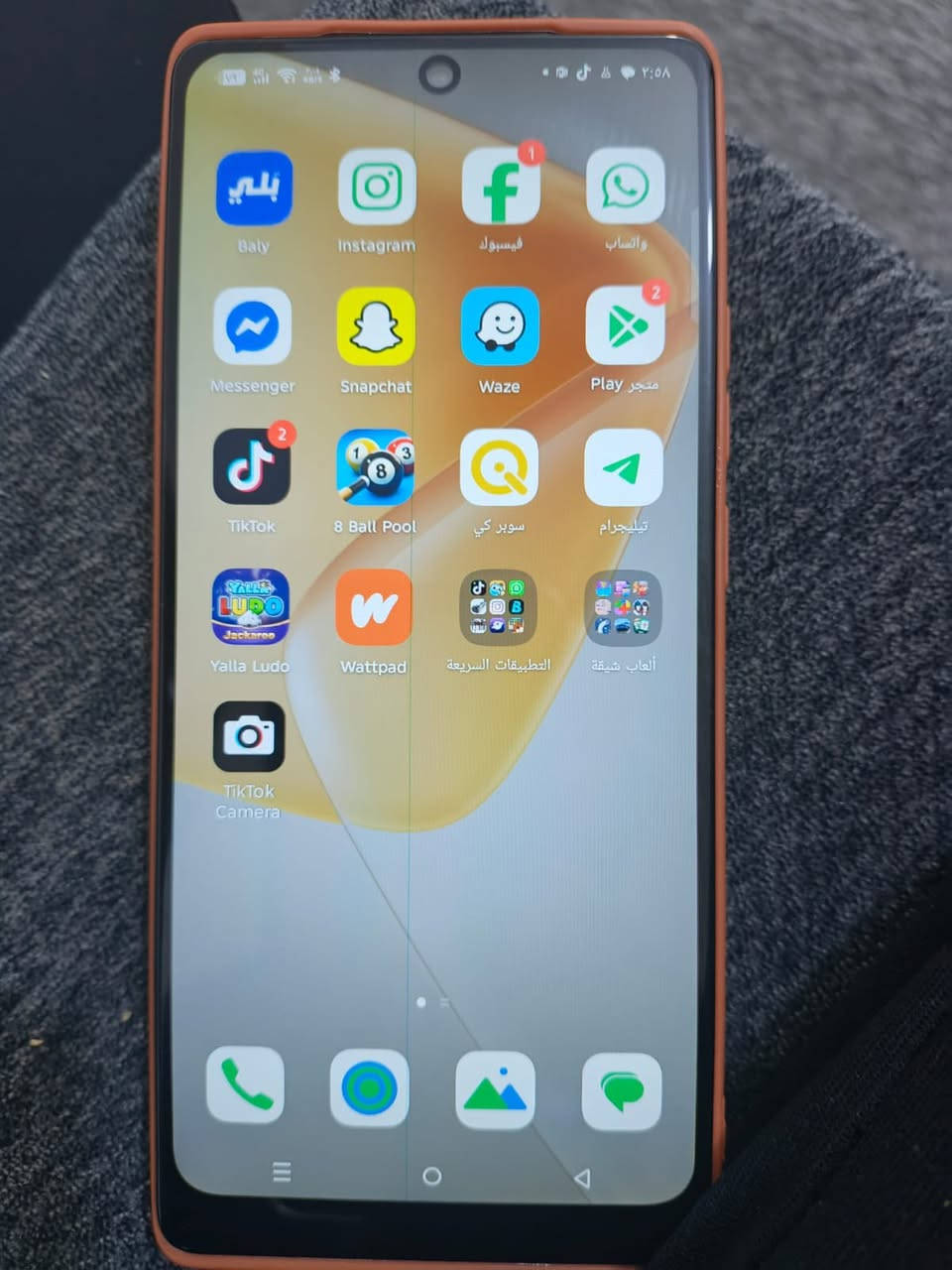 جهاز Infinix HOT 50 Pro ذاكره 256 فقط مبدل شاشه اصليه مال تفصيخ  السعر ١٤٠ بي مجال يرهم مراوس آيفون عادي عنوان بغداد رقم هاتف ***********
