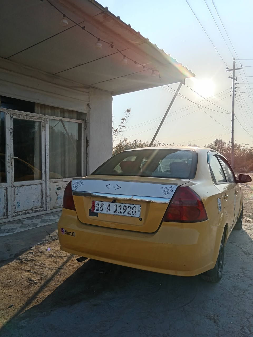 السلام علـيكم

سياره افـــيو مديــل 2009 وارد امريـگي 

سياره جاهزه من كلشي مكينه وكير
كير اوتماتيك
ضرره جاملغ خلفي جهت السايق وشويه بجنطه 

حداديه تخم تاير كهربائيات كله شغاله 
شاشه وكامره 
مكينه مفتـوح مو مسگر 
هيئه وغرامات مصفره رقم انكليزي بابل مداور بنفس اليـوم سنوية له 2026 بشهر الـ 10تسقط سياره نظيفه وداخله نظيفه ومامتعوبه السعـر 45 وبيه مجال بسيطه حگ الجيه المكان بابل الحله قرب السيده شريفه بنت الحسن رقم الاتصال ***********
