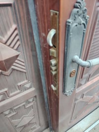 باب حديد  مال مدخل تكمه طلاكه وربع العملاق ثقيل  ارتفاع مترتين ونص مع ...