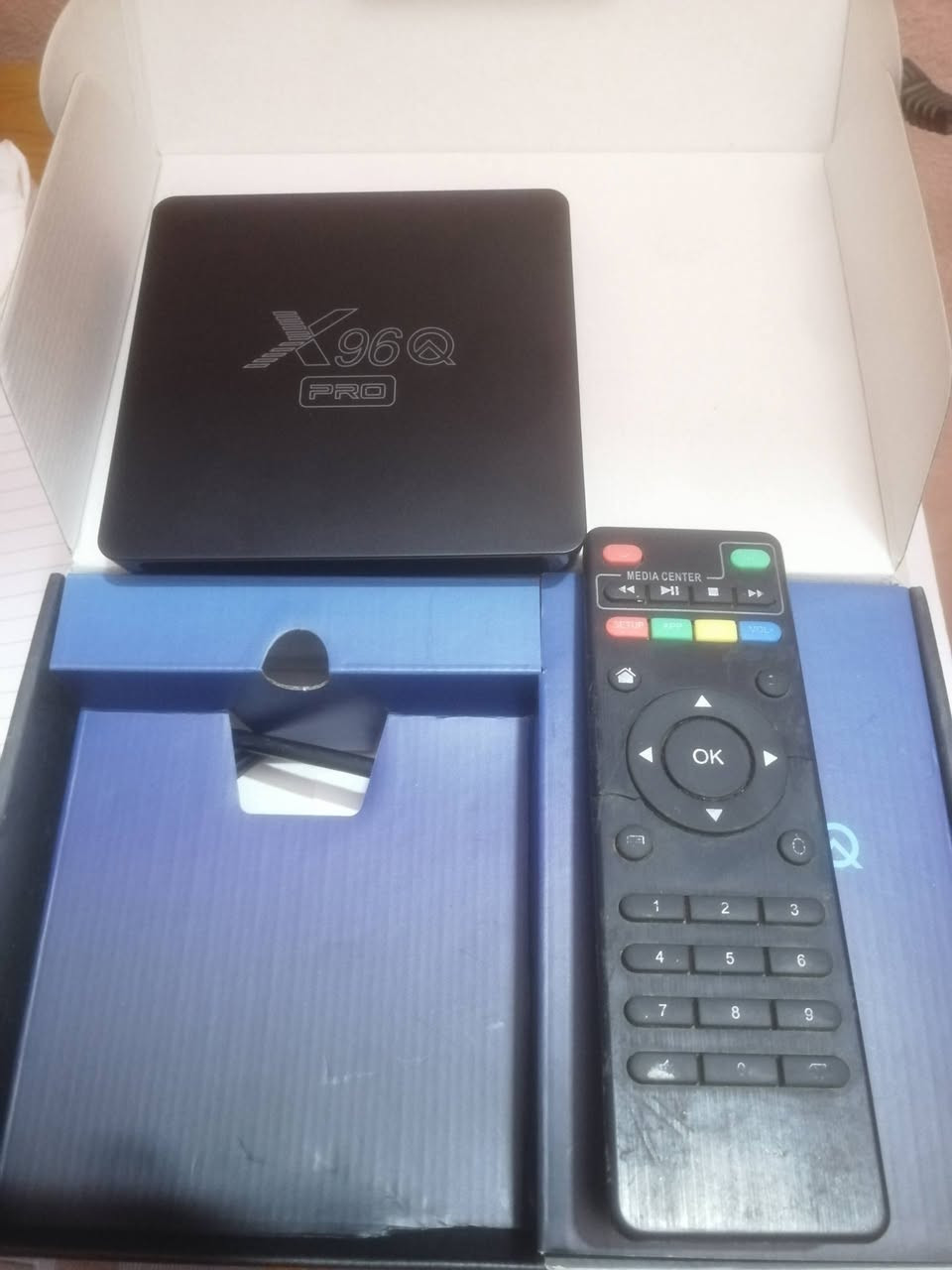 تفي بوكس x96 pro سريع بالاستخدام كما في الفيديو 

ذاكرة 4 كيكا
منصب عليه تطبيقات التالية 
تطبيق #دراما_لايف
تطبيق #ياسين
تطبيق #سينمانا

السعر 35 الف


**إذا كنت صاحب هذا الإعلان وتريد حذفه لأي سبب، رجاءا أرسل رسالة إلى الدعم الفني**