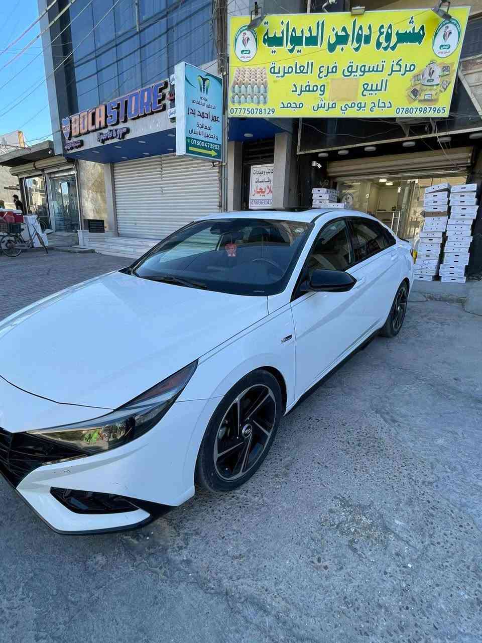 اقساط اقساط
🔥النترا  ELANTRA 2021 Nline 1/1🔥
‎🔥فول موصفات
‎🛑بصمة تشغيل ابواب وصندوك بصمة .
‎🛑فتحة سقف ( سلايد روف ).
‎🛑محرك 1600توربو بدون دوانز
‎🛑كاميره خلفية دوارة.
‎🛑رادارات 360 درجة ( امامي جانبي خلفي) .
‎🛑حساسات خلفية توقف ذاتي مانع اصطدام.
‎🛑كشنات جلد + مخمل
‎🛑مانع التصادم الامامي والخلفي.
‎🛑تحكمات ستيرن 4 جهات فول.
‎🛑دشبول دجتل شاشة 3 وضعيات للعدادات.
‎🛑ثلاث وضعيات قيادة (ايكو-سبورت-سمارت).
‎🛑مثبت سرعة ذكي ( التحذير عند مغادرة المسار ).
‎🛑بدون كيبل يربط التلفون واير ليس و GPS.
‎🛑شحن واير ليس + شاحن تعليق بدشبول.
‎🛑ويل كب 18 سبورت.
‎🛑تشغيل عن بعُد.
‎🛑المراية الجانبية كهرباء.
‎🛑اضواء ترحيب عند الاقتراب.
‎🛑لايت زينون  بك لايت ليد متصل وسكنات لد.
‎🛑نقطة عمياء.
‎🛑تدفئة بالكشنات الامامية والخلفي والستيرن هيتر
‎🛑كير اوتماتيك وعادي.
‎🛑السياقة على خطوط الشارع 
‎🛑مانع انزلاق نظام التركشن.
‎🛑تبريد شاشة دبل فريز  منفصل ثلج.
‎🛑فتح الصندوق الذكي عند الاقتراب.
‎🛑مثبت سرعة ذكي ( التحذير عند مغادرة المسار ).
‎🛑كشن كهرباء.
‎🛑ت نظام الابل كار بلي والاندرويد اوتو بدون كيبل 
‎🛑يربط التلفون واير ليس GPS  
‎🛑السيارة بعد بيها هواي مواصفات.
‎🛑عداد المشي 70 ميل
التواصل خاص او اتصل
***********

