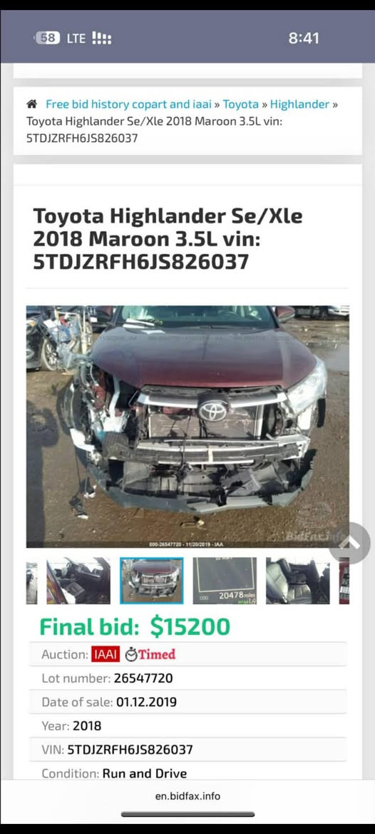 السلام عليكم هايلندر موديل 2018فول مواصفات ضرر موضح بل صور فقط لاغير رقم بغداد بسمي سعر210 مكان السيارة ديالى بعقوبه الاتصال ***********/***********
