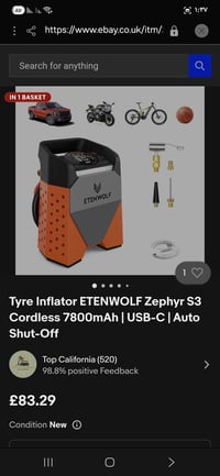 منفاخ • 7800ملليأمبير • توصيل