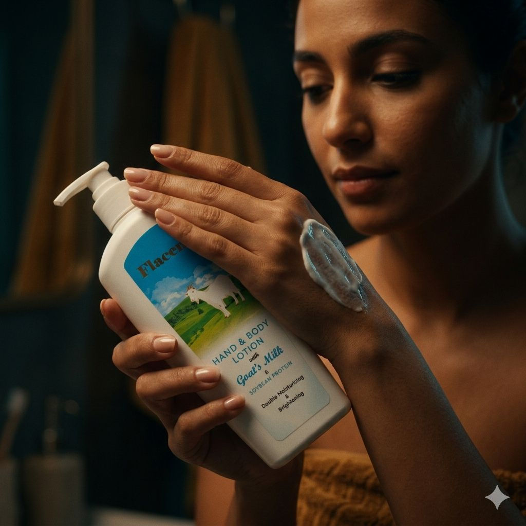 لوشن Flacenta لليدين والجسم (Flacenta Hand & Body Lotion)، وهو مستحضر للعناية بالبشرة يتميز بتركيبة تعتمد على حليب الماعز وبروتين فول الصويا

المميزات والفوائد
ترطيب مزدوج وتفتيح: يعمل اللوشن على ترطيب البشرة بعمق وتفتيح لونها

امتصاص سريع: يتميز بتركيبة ناعمة وغير لزجة يسهل على البشرة امتصاصها

مكونات مغذية: يحتوي على فيتامين E ومستخلصات التفتيح التي تجعل البشرة تبدو مشرقة وناعمة

طريقة الاستخدام
يُوضع اللوشن على اليدين والقدمين والجسم، ثم يُدلك بلطف حتى يمتصه الجلد تماماً للاستمتاع بنعومة ورائحة مميزة

السعر خاص
#اكسبلور
#anastasia_store
#لوشن_للجسم
#توصيل_جميع_المحافظات


**إذا كنت صاحب هذا الإعلان وتريد حذفه لأي سبب، رجاءا أرسل رسالة إلى الدعم الفني**