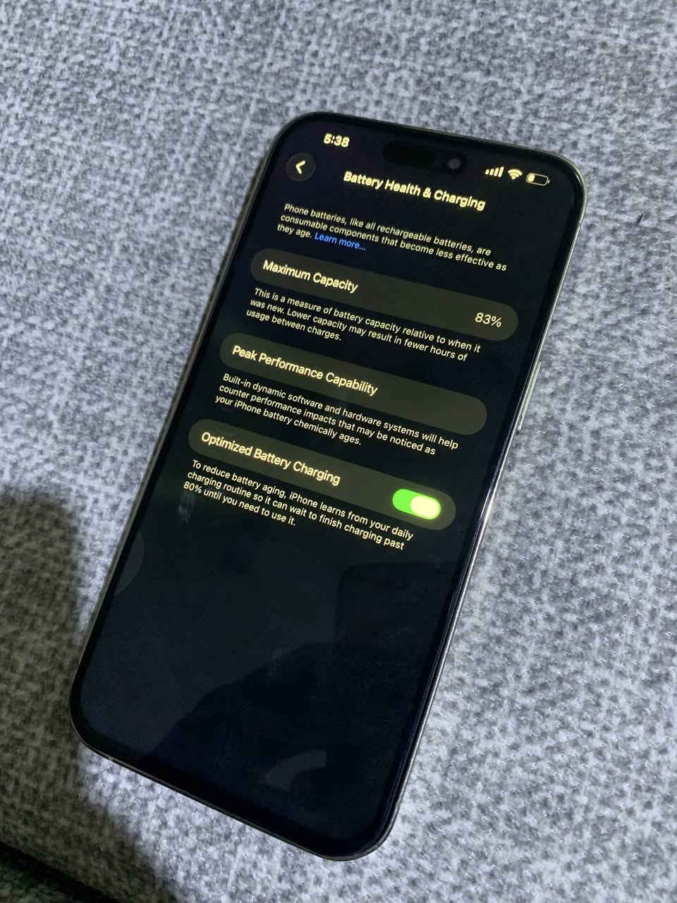 السلام عليكم
آيفون ١٤ برو ماكس 

مبدل شاشة نوعية جيدة ضمان بصمة وجه ٣ خيارات 

ذاكرة ٢٥٦ غيغا بايت 

شريحتين 

بدون ملحقات فقط شاحن اصلي 

الجهاز مكفول 

السعر ٧٢٥ الف  وبيه مجال 

المكان ناصرية مركز 

*********** 

متوفر واتساب

