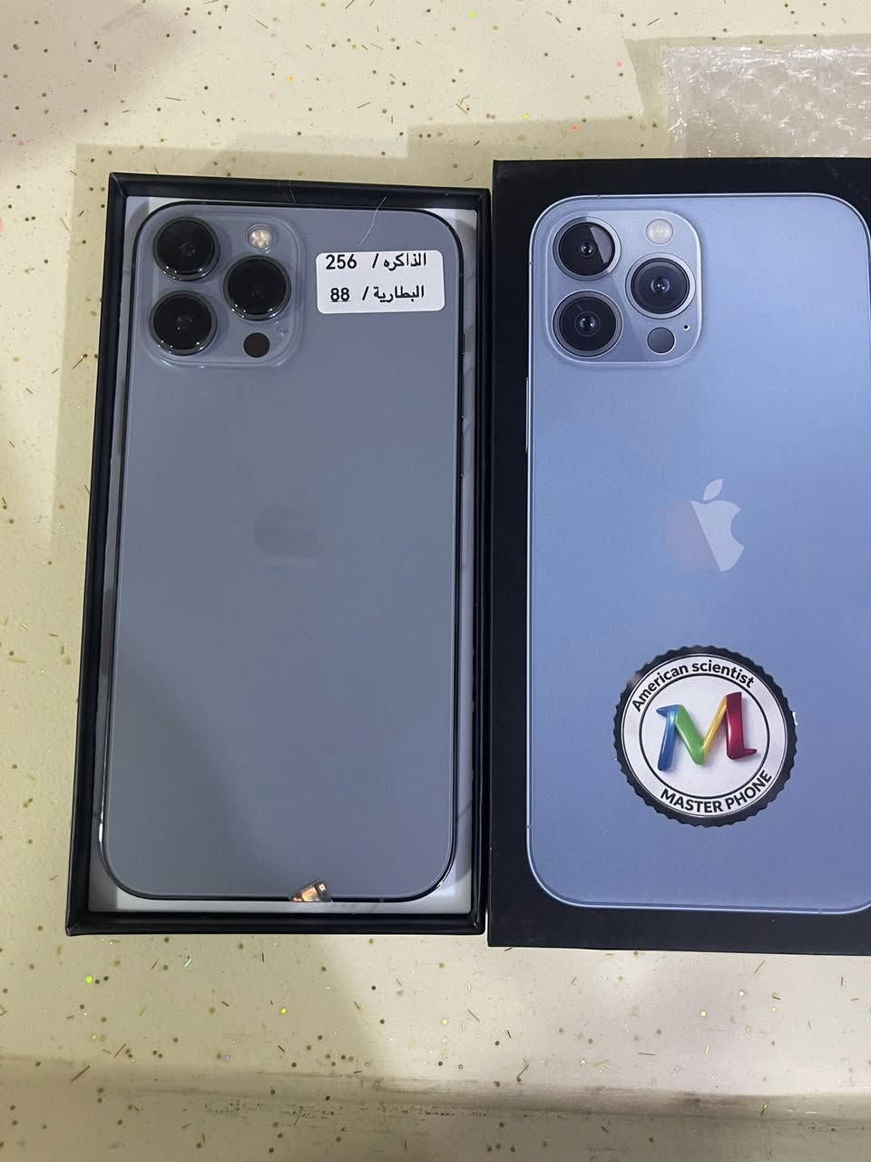 ١٤ بروماكس نظافة 💯 ملحقات كامله 😎😎
ذاكره ٢٥٦ 
بطاريه ٨٩
١٣ بروماكس نظافة 💯 ملحقات كامله 😎😎
ذاكره ٢٥٦
بطاريه ٨٨
للاستفسار ***********
مكاني حله ومتوفر توصيل لكل المحافظات
