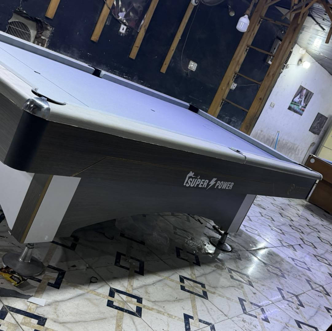 تم وصول وجبة من طاولات البليارد نوع SUPER POWER
صناعة تركية ضمان 5 سنوات وبسعر جداً مناسب سعر المستخدم. راح اخليك تاخذ جديد ملاحضه مرمر ستيراد صيني يعني فول عدالة راسلني وادزلك عدالة المرمر. للحجز أو الاستفسار مراسلة الصفحة عنوان بغداد حافض القاضي تجهيزات محمد هاني. وايضاً تجهيزات الأسطورة يتوفر شد ونقل لجميع محافظات العراق 🇮🇶 
***********
