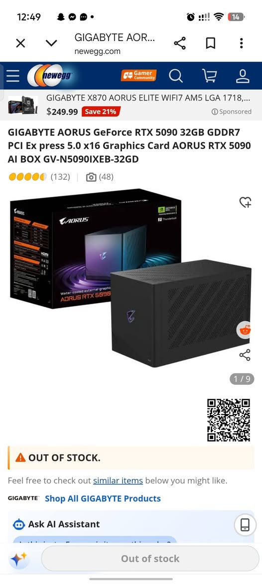 Rtx 5090 Ai box
بە هەردو زمان
لغە العربیة
کوردی :
 العربیة :

First :
🇹🇯 کوردی

بۆ فرۆشتن

گرافیک کارت 5090 یەکەم بەهێزترین گرافیک کارت
 لەتەواوی دنیادا ✔️

  تازەیە ئاگادار بە
  تەنها هەڵچڕاوە و تاقی کراوەتەوە 5خولەکیش ئیشی نەکردوە زەمانەتی تەواوی هەیە
زانیاری تاواو:

AORUS RTX 5090 AI BOX (eGPU)

ئەمە eGPU ـە، واتە کارت گرافیکێکی دەرەکییە کە بۆ لەپتۆپ یان کۆمپیوتەرەکانی هەبوونی Thunderbolt 5 دروست کراوە. ناوەوەی GeForce RTX 5090 32GB GDDR7 هەیە و پاوەرسەپڵای 850W 80+ Gold لەگەڵ خۆیدا هەیە، بۆیە پێویستت بە پاوەرسەپڵای دیکە نییە.

قوەتێ زیاد لەحەدی هەیە ماڵتان ئاوابێ 8k سەپۆڕت ئەکات😂

تایبەتمەندییەکان:

RTX 5090 32GB GDDR7

سیستەمی ساردکردنەوەی ئاوی (Water Cooling)

Thunderbolt 5

850W 80+ Gold PSU

3 × DisplayPort + 1 × HDMI

پشتگیری تا 8K (7680×4320) 

گونجاو بۆ Gaming، AI، 3D Design، Video Editing و Rendering.

هەموو شتەکانی ناو کارتۆنەکە لەگەڵیدان و تازەیە

بۆ زانیاری زیاتر یان نرخ، نامەم بۆ بنێرن.

ڕەقەم مۆبایڵ : 
***********

ناونیشان پێنجوێن و هەولێر  ✔️

🇸🇦 العربية

لغە العربیة

للبيع

AORUS RTX 5090 AI BOX (eGPU)

الجهاز جديد، تم فتحه فقط للتجربة، ولم يعمل سوى حوالي 5 دقائق. حالته ممتازة ويأتي مع الضمان الكامل.

جهاز كرت شاشة خارجي (eGPU) يحتوي على GeForce RTX 5090 32GB GDDR7، مخصص لأجهزة اللابتوب أو الكمبيوتر التي تدعم Thunderbolt 5. يأتي مع مزود طاقة مدمج 850W 80+ Gold ونظام تبريد مائي احترافي.

المواصفات:

RTX 5090 بسعة 32GB GDDR7

تبريد مائي

Thunderbolt 5

مزود طاقة 850W 80+ Gold

3 منافذ DisplayPort + منفذ HDMI

يدعم دقة 8K (7680×4320)

مناسب للألعاب، الذكاء الاصطناعي، المونتاج، التصميم ثلاثي الأبعاد، والرندرة.

الجهاز كامل مع الكرتون وجميع الملحقات، وحالته ممتازة.

السعر أقل من جميع أسعار السوق، وأقل بكثير من السعر الرسمي الذي حددته الشركة. إذا كنت تبحث عن أفضل سعر، فهذه فرصة ممتازة. للشراء أو الاستفسار، يرجى إرسال رسالة خاصة.

 محافەزە:  اربیل 

*********** ڕقم تلیفون
