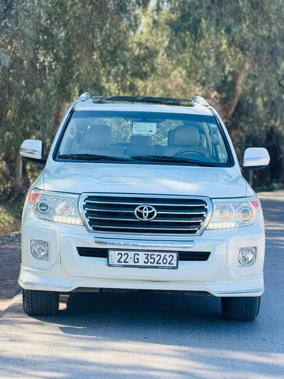 السلام عليكم للبيع او مراوس

لاندكروز 2014 بريم 

ابيض فول 1/1

فتحه سقف
بصمه
بصمه ابواب
8 ايرباك
جلد
كشن كهرباء
3 قطع تبريد
ثلاجه
زراكات
ماشيه 117 الف حقيقي شرط الفحص
مري شفط
تحكم ستيرن
شاشه كبيره
كامره خلفيه

محرك 6 سلندر شرط بلاد 

كير ومحرك وصدر وتايرات وتبريد كله 100/100

رقم أربيل الدولي تحويل مباشر
السعر 370
بيهه جاملغ مبدل مال شركة 
السونر مرفق مع الصور 
العنوان بغداد الصابيات قرب جسر الدوار مال مرور التاجي

*********** بغداد, العراق
