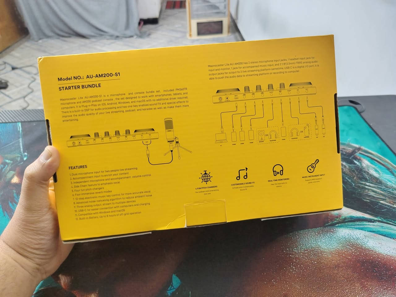 مكسر صوت عدة استخدامات يشتغل تليفون وحاسبه حديث مثل مواضح بالصور اشتريته علمود بث مباشر وتركت البثوث
السعر المطلوب ١٢٥ الف وبي مجال بسيط 
العنوان بغداد البياع 
***********
