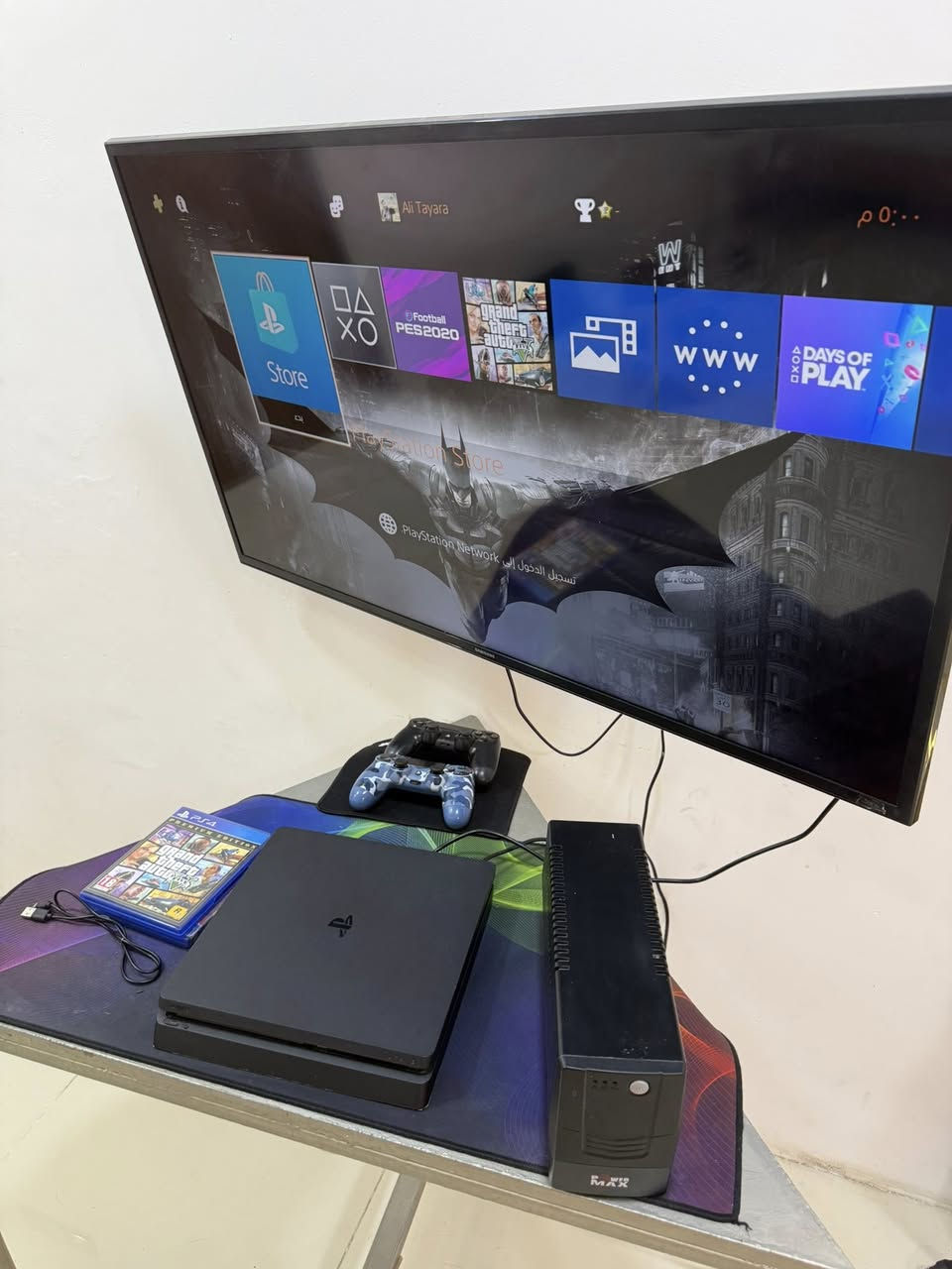 ✅بلي 4 سلم مستعمل جديد ممفتوح نهائياً✅
ملحقات الجهاز

جوستكات🎮عدد2 (اصلي وحده والخ تجاري)

كيبل HDMI 

كيبل شحن الجوستك

قرص 📀GTA 5 مستخدمه مره وحده ماخذها قبل يومين

يو بي اس power max

السعر 275الف
الاتصال ***********📞
