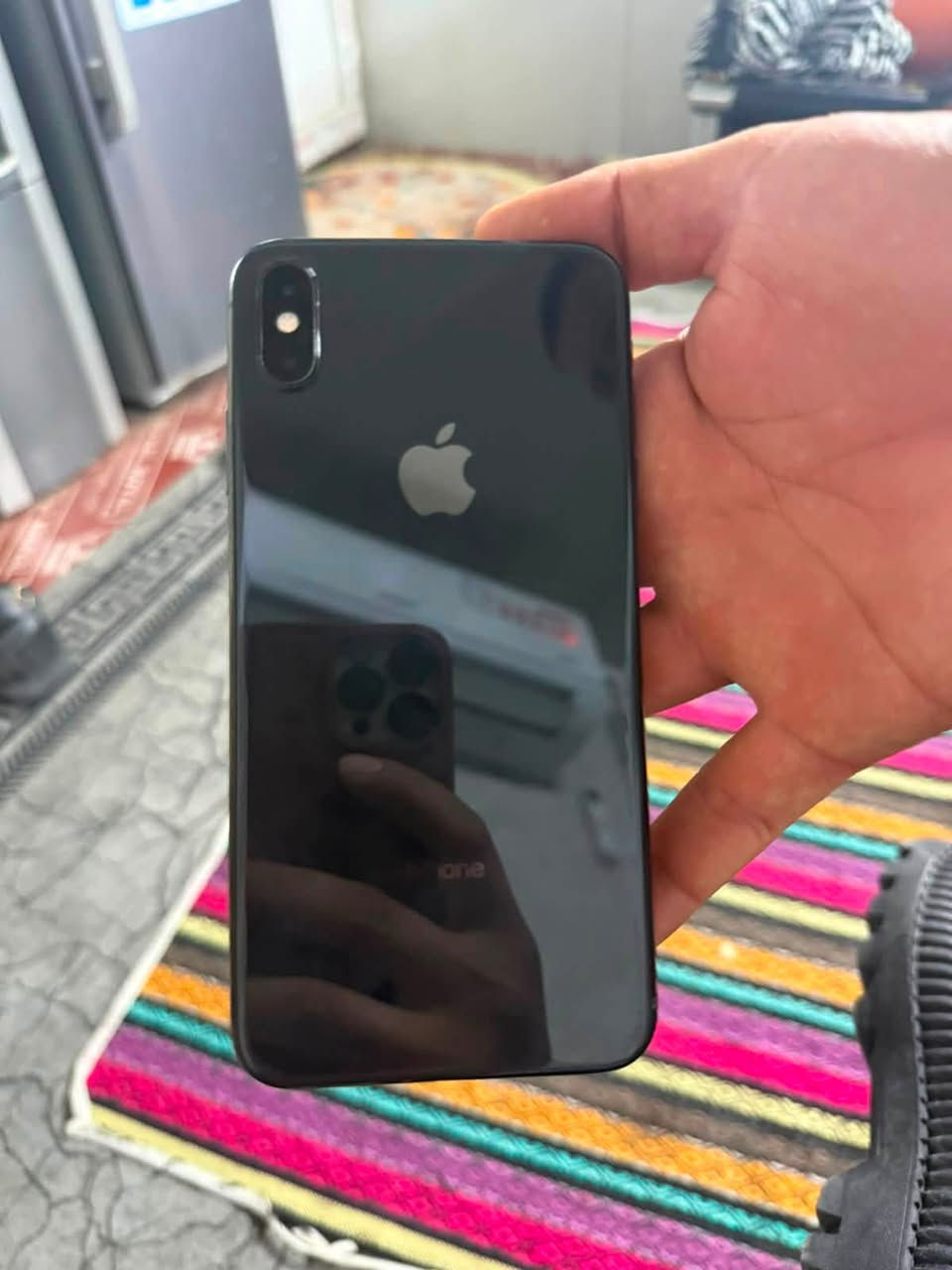 للبيع ايفون اكس اس ماكس
ذاكره 256 بطاريه ١٠٠ مبدله
جهاز نضيف 
رقمي ***********
متواجد بغداد وديالى .
