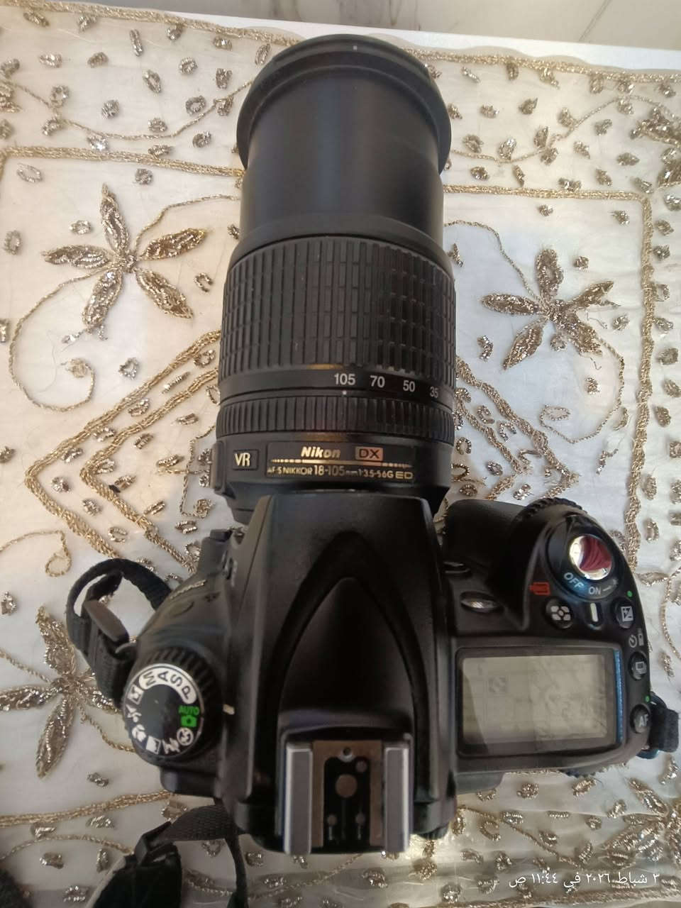 كامرا نيكون D90 نضافه %99 زوم اصلي 105.18
مع شاحنه بطارية 🔋 فقط شتر ( 6K ) 
سعر 275 الف 
مكاني بصره الجمعيات
***********
