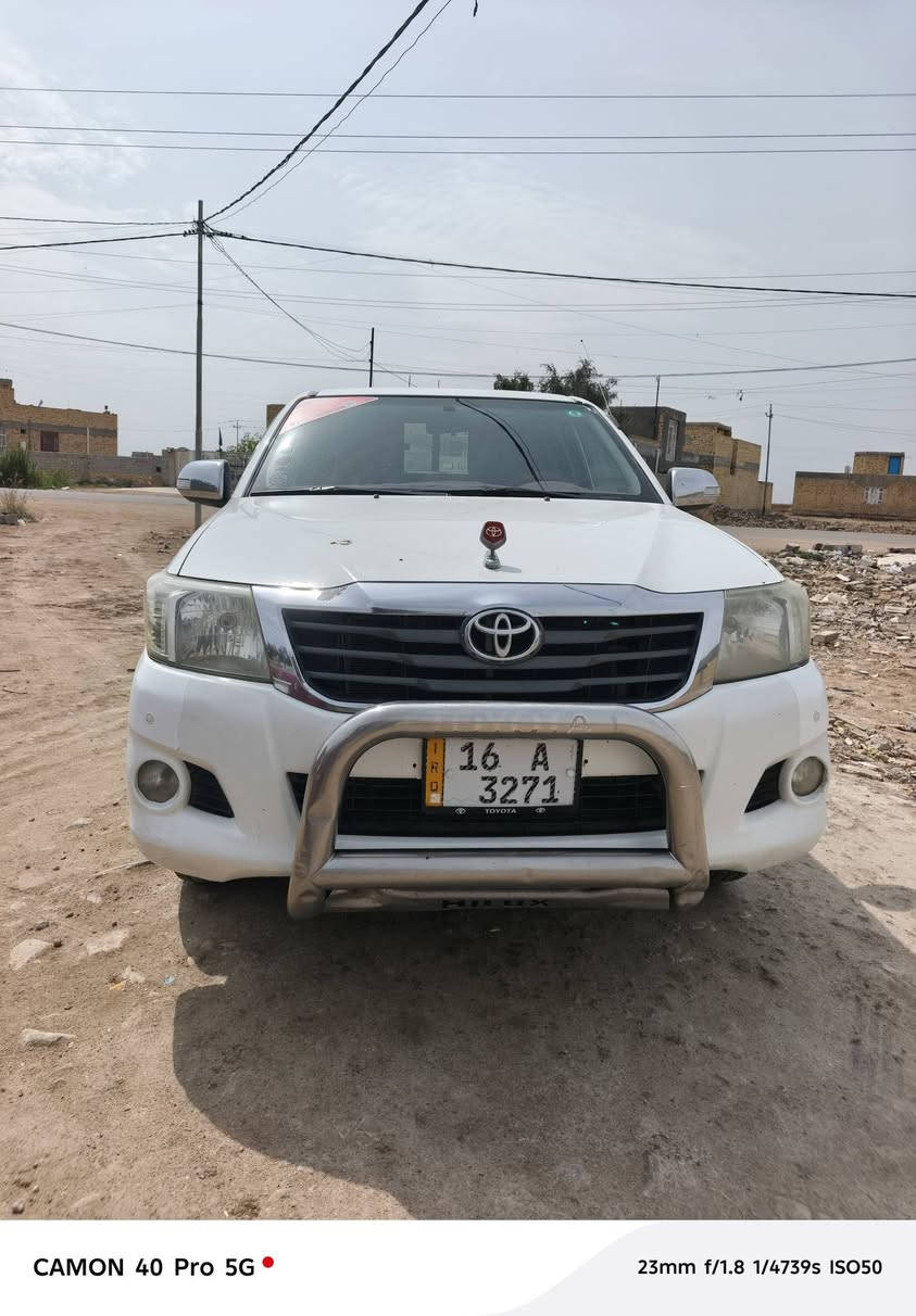 السلام عليكم ورحمة الله وبركاته
هايلوكس 2014 ، مكفولة كفاله عامه طخم تاير جديد أصلي مشدود مكينه وحداديه كفاله رقم إنكليزي ، سعرها 148 علماً السِياره بأسمي 
العنوان ذِي قار الرفاعي، ، رقم الهاتف ***********
