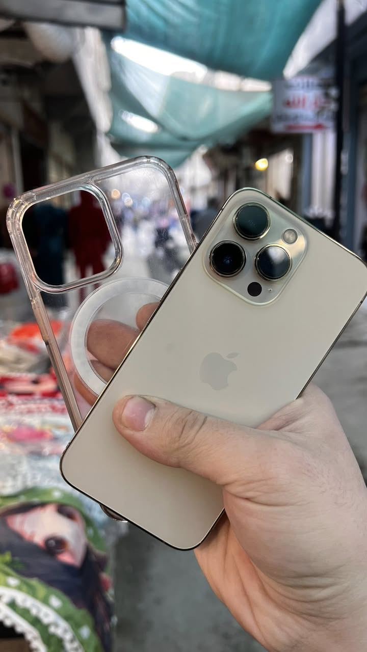 ايفون 13 برو
ذاكرة128 (دبل سيم)

بطارية 81(مالشركةلابمدله ولا مصعدة)

الجهاز نضيف حيل على وضع الشركة لامصلح ولا داخل صيانه 
للبيع وللمراوس 
***********
