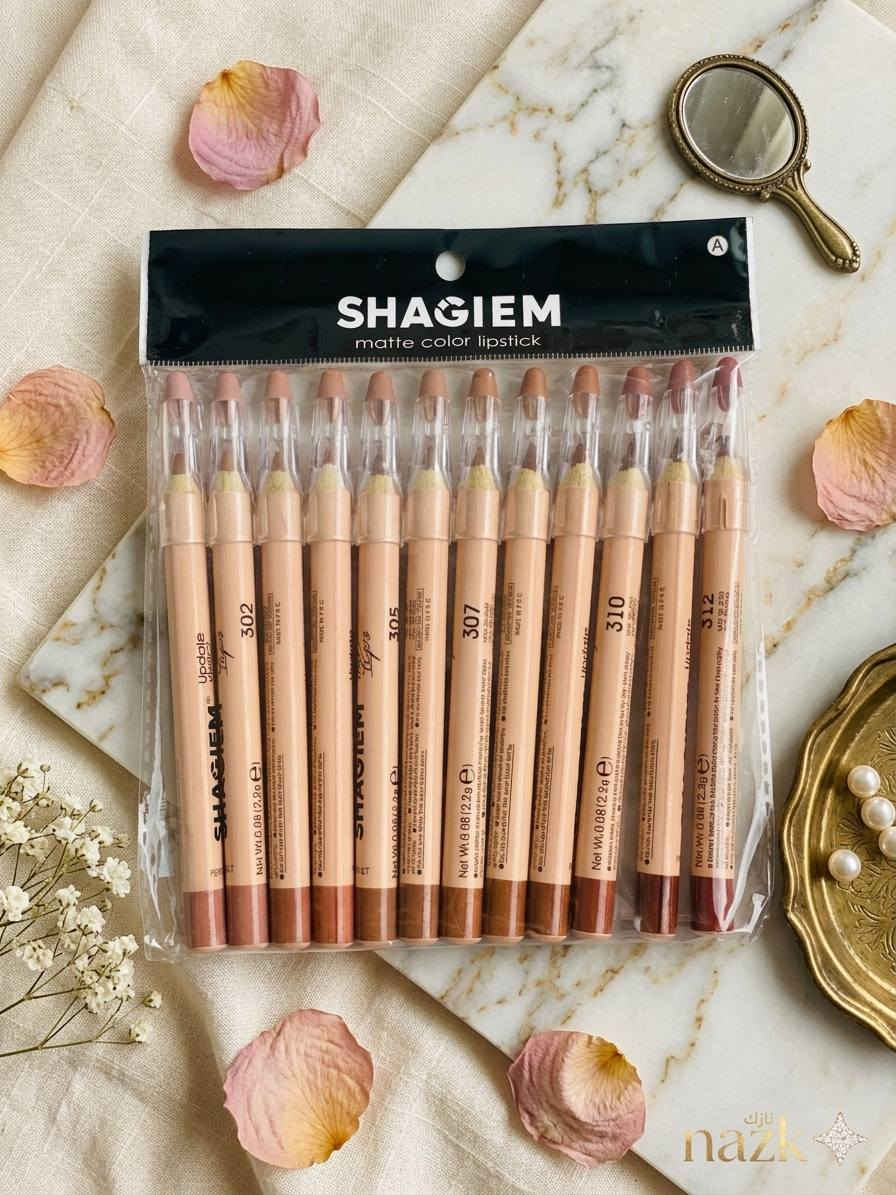 دقة وتنوع بلا حدود مع مجموعة SHAGIEM! ✨
لو كنتِ تبحثين عن التحديد المثالي الذي يدوم طويلاً، هذه المجموعة صُممت لكِ. 12 درجة مختلفة تبدأ من ألوان النيود الناعمة وصولاً إلى الأحمر الجريء، لتناسب كل إطلالاتك وكل ألوان أحمر الشفاه التي تمتلكينها.
• المميزات:
• 🍒ملمس كريمي ناعم يسهل الرسم.
• 🍒ثبات عالي يمنع تلطخ الروج.

✅ 12 درجة لونية متنوعة (من رقم 302 إلى 312).
✅ تحديد دقيق وواضح بلمسة واحدة.
✅ مظهر مطفي (Matte) وجذاب.

#للحجز_والاستفسار_مراسلة_خاص


**إذا كنت صاحب هذا الإعلان وتريد حذفه لأي سبب، رجاءا أرسل رسالة إلى الدعم الفني**