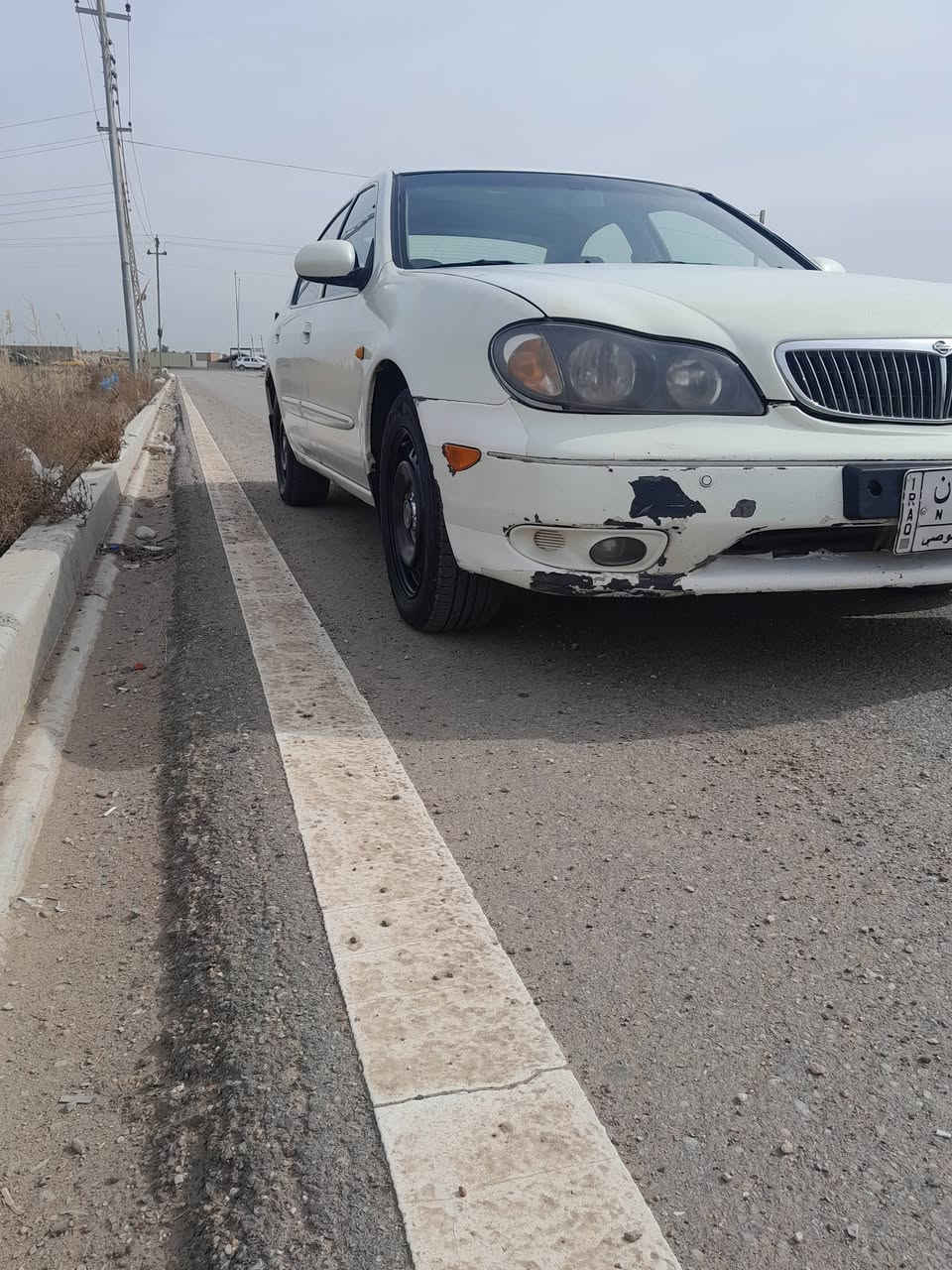 السلام عليكم 
نيسان مكزما مديل 2000
رقم بغداد تحويل مباشر 
كير مكينه مكفولات 
حجم المكينة 3000
صدر نص عمر 
كهربائيات بلاديه كله شغاله 
تبريد ثلج 
السيارة بلاديه كله بيه طخه يم قبق البانزين بدون دواخل 
شواصي لغود تكم حوض مكفولات السيارة خير من الله شرط ترايك وين متريد مكاني ديالى الخالص السعر 45 وبيها مجال ***********
