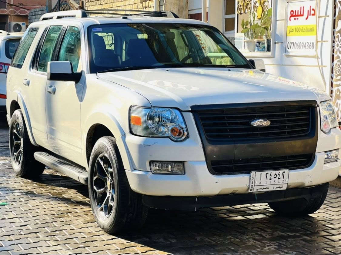 فورد اكسبلور 2010 محرك 6 سنلدر مواصفات فتحه كشنات جلد كهرباء تدفئه كشنات سستم صوت  منظومه زنون شاشه تدعم كار بلي داش كام امامي خلفي حدادية جديده محرك كير مكفولات جديدات سيارة مصبوغه عام للجمالية رقمه بصره مكان سيارة بغداد مشروع وطني 
***********  سعر 80 وبيه مجال للشراي
