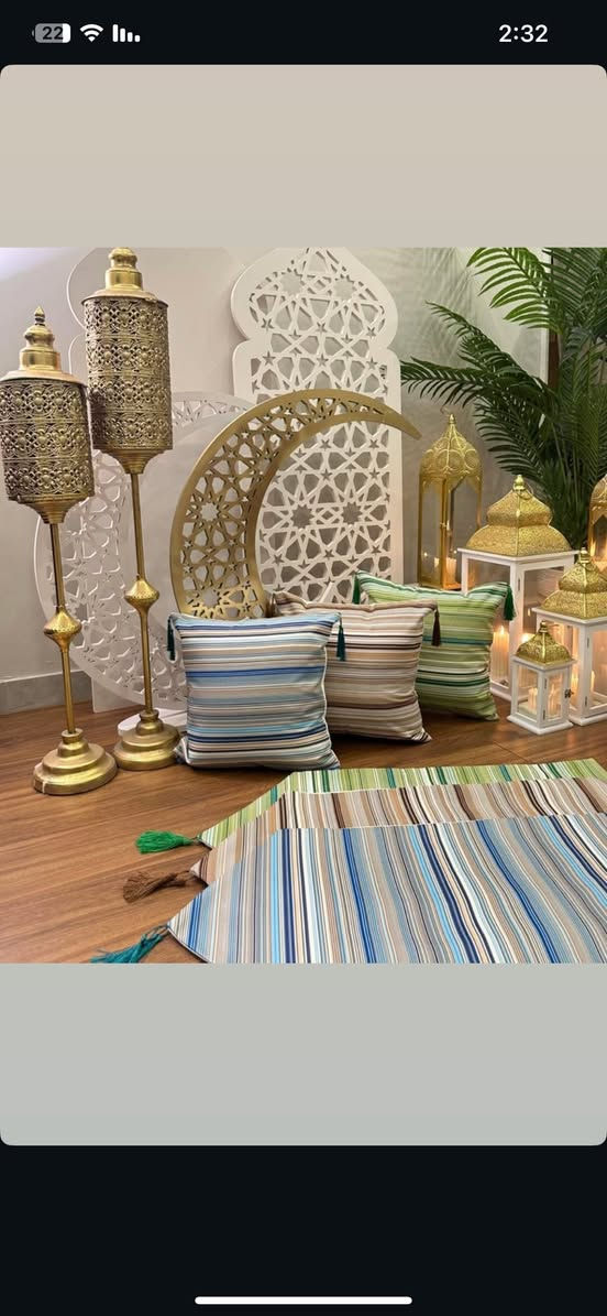بنوتات نفتح الحجز على سيتات المفارش الرمضانيه متوفر بنوعين قماش شانيل مقدف وهمايون قطني سعر الكوشة بدون حشوة 3مع الحشوة 5والمفرش قياس الطول متر والعرض 50 سم السعر 5توصيل كربلاء وجميع المحافظات للحجز خاص او واتساب ***********
