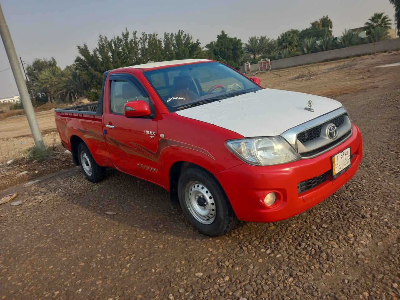 سلام عليكم للبيع هايلوكس موديل11 20 سعودي كفاله من صبغ رقم قادسيه  سياره جاهزه محرك كير صدر مكفولات تايرات جدد السعر 128 مكان الصويره  ***********
‭
