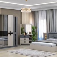 كنتور ٢٢٠×٢١٠ • أبواب ألمنيوم • سرير ثابت