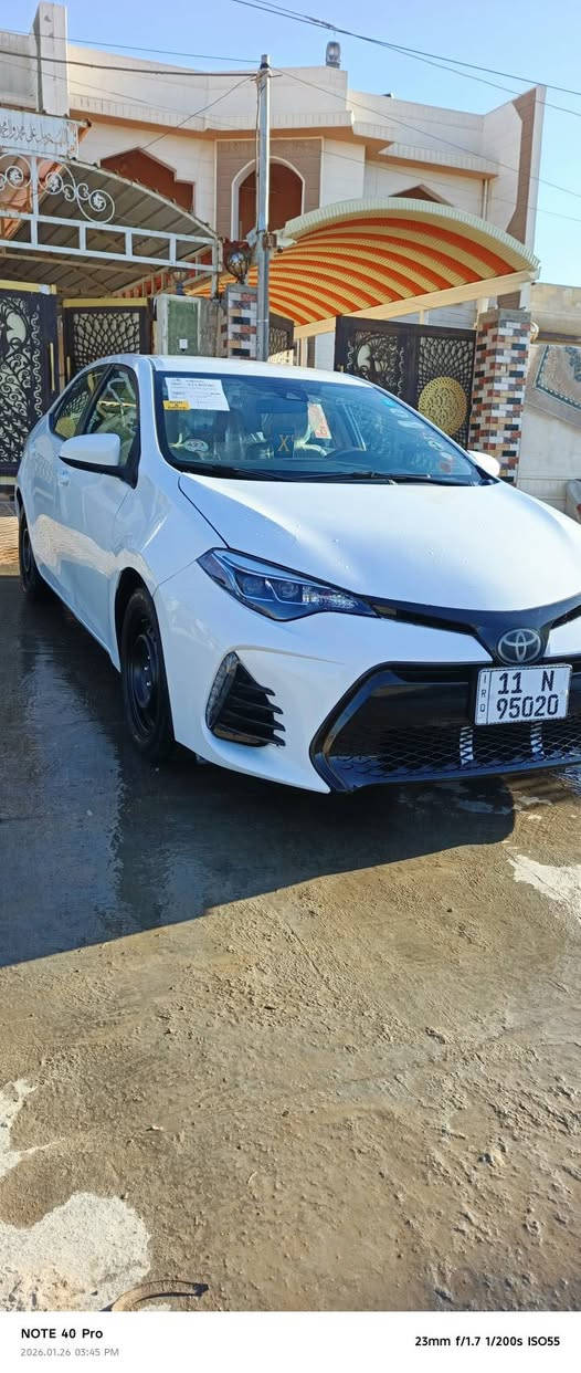 سلام عليكم للبيع كورلا موديل 2018
مواصفات LE محسن. ماشيه 60.m 
رقم بغداد دولي سنويه لل2031 هزه 27
اللون ابيض ثلجي رادار تحديد مسار
حجر بيئه هيترات بلمري داخل صحراوي
لونين محرك وكير وصدر شرط وضع شركه 
تخم تاير  باتري جديد تبريد شركه 
ضرر جاملغ خلفي واربع اصابع بلبنيد
 بدون ارباك شرط (رقم الشاصي بلمنشور) 
السعر 138 وبيها مجال 
مكاني تكريت
***********
***********
