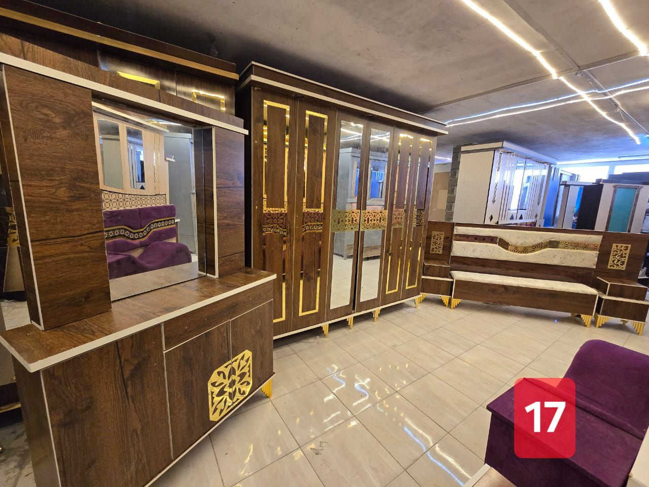 للتواصل واتس #اتصال0996910640
غرف النوم خشب لمايكا 👍🏼
📲للاستعلااام
الغرفة مؤلفة من..
1️⃣#خزانة 6 ابواب فتح230 _225
2️⃣ #تخت مجوز صندوق،160×200
 3️⃣#بيرو مراي 4دروج+بابين
4️⃣ #كمديناات عدد 2 مع تاج

 5️⃣شازلونة لتخت بأحدث تصميم
6️⃣الغرفة نوم خشب  #ميلامين سماكة 16 بالكامل
🚛يوجد توصيل وتركيب
🌹🌹🌹🌹


**إذا كنت صاحب هذا الإعلان وتريد حذفه لأي سبب، رجاءا أرسل رسالة إلى الدعم الفني**