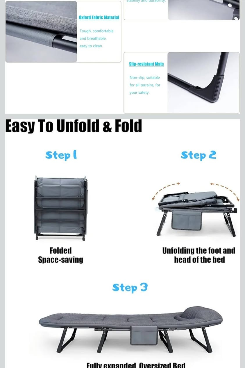 سرير حدائق وتخييم قابل للطي
السعر ٤٠ الف يوجد خدمة توصيل


**إذا كنت صاحب هذا الإعلان وتريد حذفه لأي سبب، رجاءا أرسل رسالة إلى الدعم الفني**