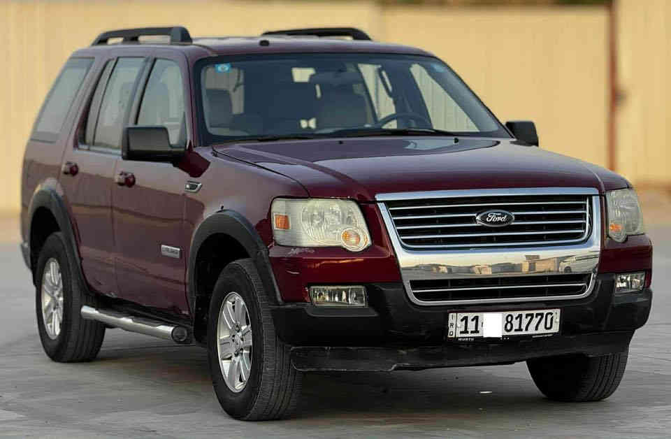 🚘 FORD EXPLORER XLT 🚘
فورد اكسبلور مديل 2007 محرك 6 سلندر رقم بغداد تحويل مباشر مواصفات نص فول XLT بدون حادث صبغ حزام للجمالية 5 راكب تفاصيل اكثر 
للاتصال : ***********
العنوان بغداد البياع
