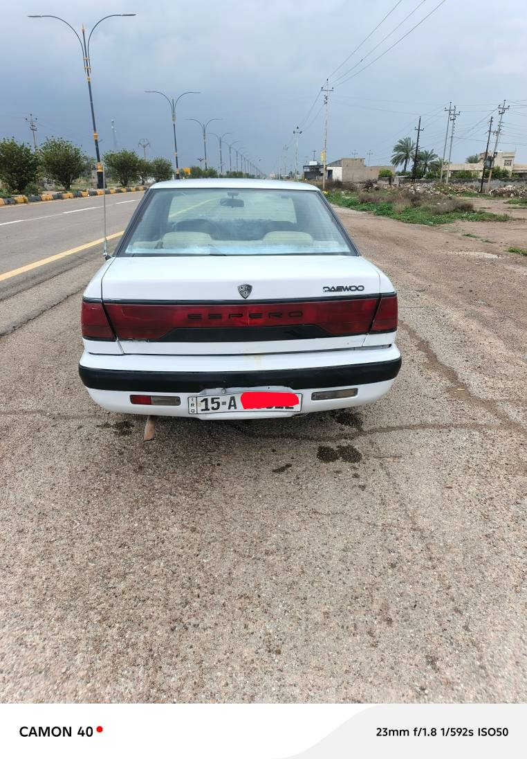 دايو اسبرو موديل ١٩٩٦ رقم أنبار سنويه جديده هزه جديده أرقام جديده  تحويل مباشر كير عادي مكينه صدر مكفولات مصبوغة عام جماليه بدون أي ضربه المكان بلد السعر ٣٢ وبيه مجال *********** سامراء, صلاح الدين
