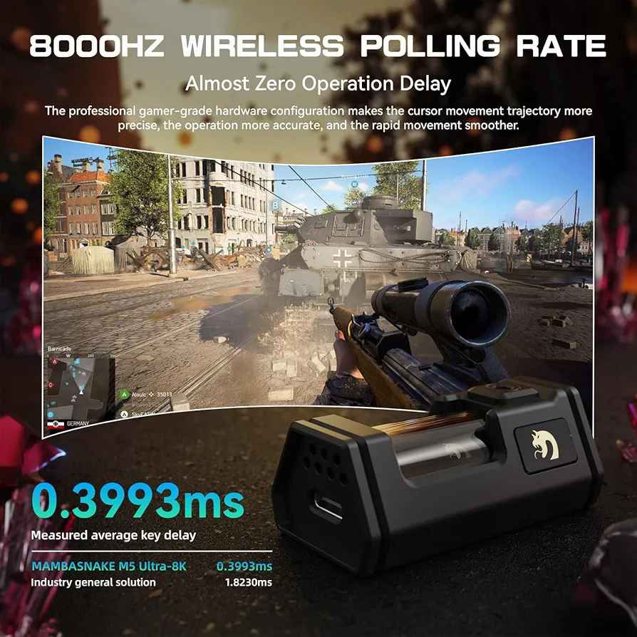 MAMBASNAKE M5 Ultra Carbon Fiber 8KHz Wireless Gaming Mouse,PAW3950MAX Sensor 42K DPI,39g Superlight Tri-Mode 2.4GHz/BT/Wired Computer Mice,Web Driver Support,for Win/Mac/FPS/MOBA/Esports-Red (B)

بەکارنەهاتوو
جدید ما مستخدم رانية, السليمانية


**إذا كنت صاحب هذا الإعلان وتريد حذفه لأي سبب، رجاءا أرسل رسالة إلى الدعم الفني**