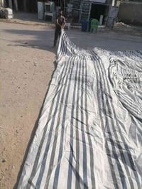 جادر ١٢م • ٧ قوس • قماش و حديد