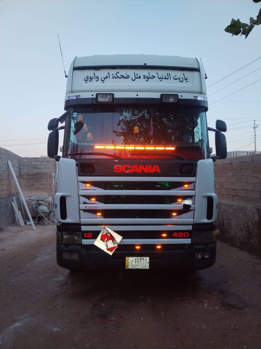 سلام عليكم للبيع سكانيا موديل 2001رقم انبار  سنويه جديده رقام نكليزي  شرط تحويل محرك 6 مكفوله قمار وشاصي ومحرك كفاله تخم تاير تبريد نجكتارات جديد كير3+3رابطه براد سياره عل شغل مكان الانبار القائم سعر 140وبيه مجال للتواصل ***********
