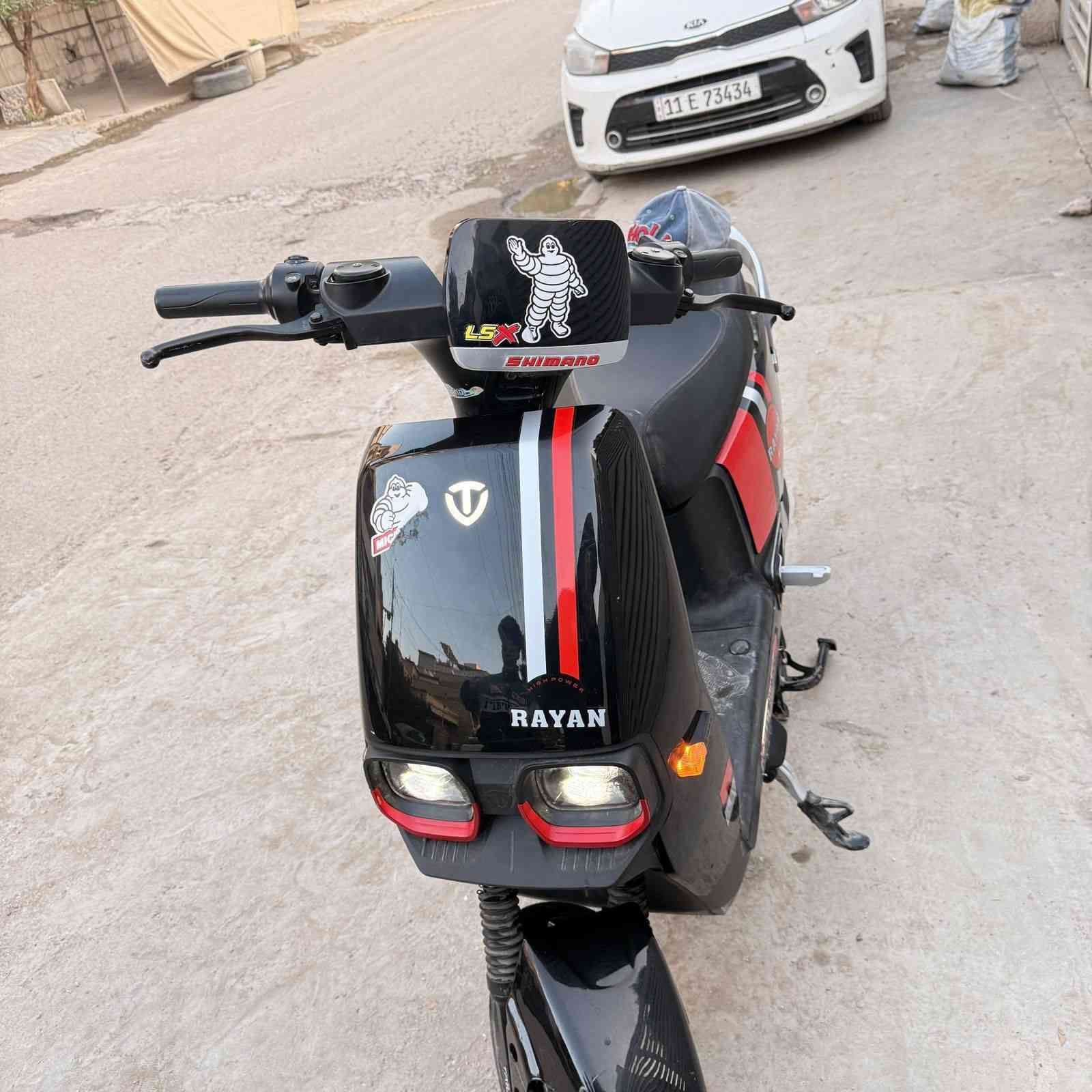 دراجه ريان شحن ٦ بطاريات نضيفه بيهه شخوط بسيطه مكاني كراده *********** موجود واتس اب سعرهه ٧٠٠
