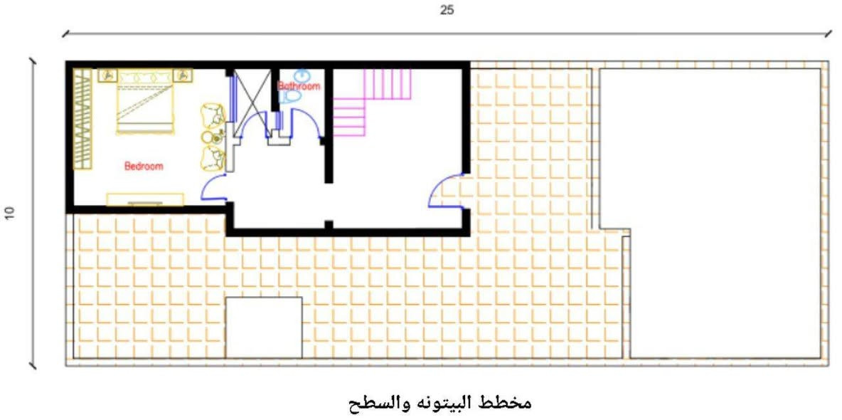 تصميم معماري وإنشائي لدار سكني 
▪️ المساحة:- 250 م²
▪️ الموقع:- كربلاء المقدسة

🛑التصميم المعماري:-
يتميّز بتوزيع وظيفي واضح، واستغلال جيد للمساحة،
مع فصل مريح بين المساحات العامة والخاصة،
وتوفير إنارة وتهوية طبيعية مناسبة،
بما يحقق متطلبات السكن العائلي .

🛑التصميم الإنشائي:-
نظام أساس Raft Foundation بسماكة 40 سم،
مع تسليح حصيري Ø12 @ 20 سم ،
يوفّر استقراراً إنشائياً وتوزيعاً منتظماً للأحمال،
ومحقق لمتطلبات السلامة الإنشائية.

📞 للاستفسار أو طلب مخططات :-
تواصل خاص / واتساب على الأرقام الاتيه:-
***********  __ ***********
م. مصدق قاسم الأعرجي
