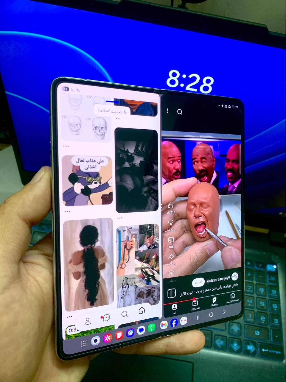 السلام عليكم
عملاق الفلاكشب من سامسونك الزت فولد 5 البنفسج
جهاز نضافه حلوه بدون خلل مضمون 
يأتي بعتاد داخلي احترافي
ديل شاشه اكثد معروفه الدقه 4K داينمك أمولد الوان روعه بمعدل تحديث ١٢٠فريم
معالج سناب دراكون   Snap 8 Gen 2 الاحترافي
كامرات بدقه ال8K روعه 
هارد 256GB رام 12GB
جهاز شرق اوسط دبل سيم كرت الوجبه الاولى
صوت ستيريو محيطي وبطاريه تستمر لاكثر من يوم كامل
يستقبل قلم و مدعوم بكافه قدرات الذكاء الاصطناعي 
ملحقاته شاحن وكيبل
السعر 585 الف فقط
بغداد قرب البياع 
تواصل*********** بغداد, العراق
