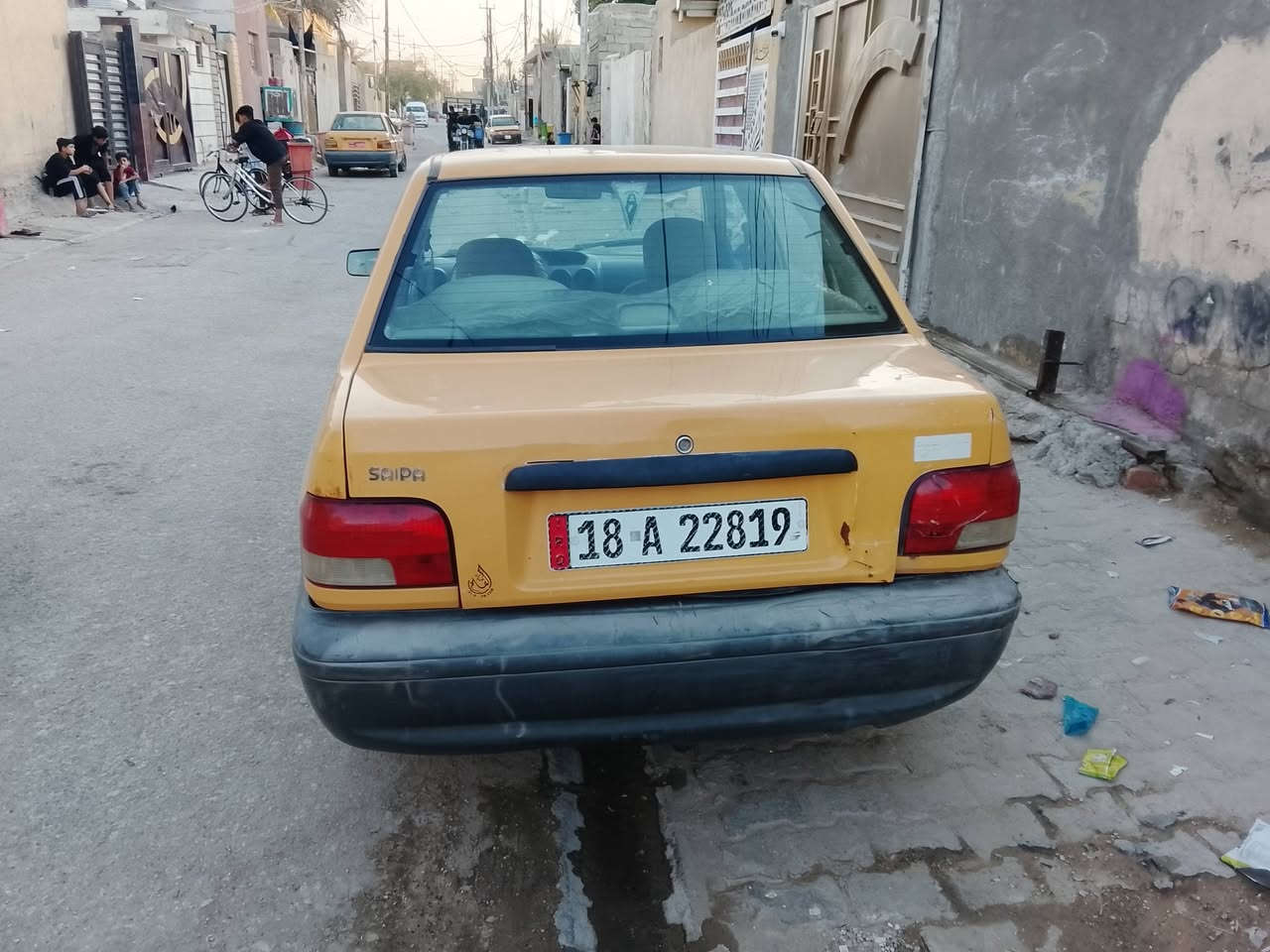 سلام عليكم سايبه للبيع موديل 13 مكفولة من الضربه وتبديل وصبخ محرك وكير وحداديه وتخم تاير وشواصي جدد مصفره هيه وغرامات رقم نكليزي سنويه الل 2030 مكان كربلاء سعره 26.  وبيه مجال ***********.    تصال واتساب نفس رقم
