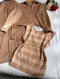 طقم ثلاث قطع • ستان زارة تركي • مقاسات ٣٨-٤٨