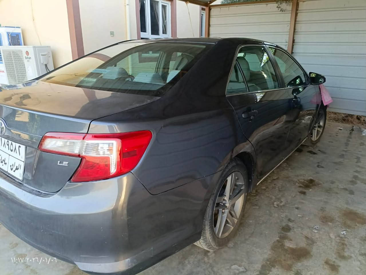 🚗 تويوتا كامري 2012 للبيع (نظيفة جداً وبشرط الفحص) 🚗
المواصفات والتفاصيل:
 📅 الموديل: 2012
 🛣️ المسافة المقطوعة: 142 ألف ميل
 🛠️ الحالة العامة: السيارة نظيفة جداً ومكفولة كفالة عامة (شاصي، لغد، ضربة قوي، غرق).
 ⚙️ المحرك والجير: المحرك مصلح جديد (مبدل رنكات للمحرك وكازكيت جديد)، والجير بشرط الفحص والضمان.
 📝 الأوراق الثبوتية: تحويل الملكية ثاني يوم مباشرة.
💰 السعر:
 120 ورقة (12,000 دولار) وبيه مجال طيب للشراي الصامل.
📞 للتواصل والاستفسار:
 📱 رقم الهاتف: ***********
