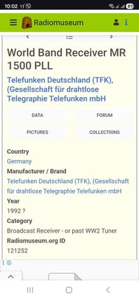 راديو Telefunken • FM AM SW • سحب قوي