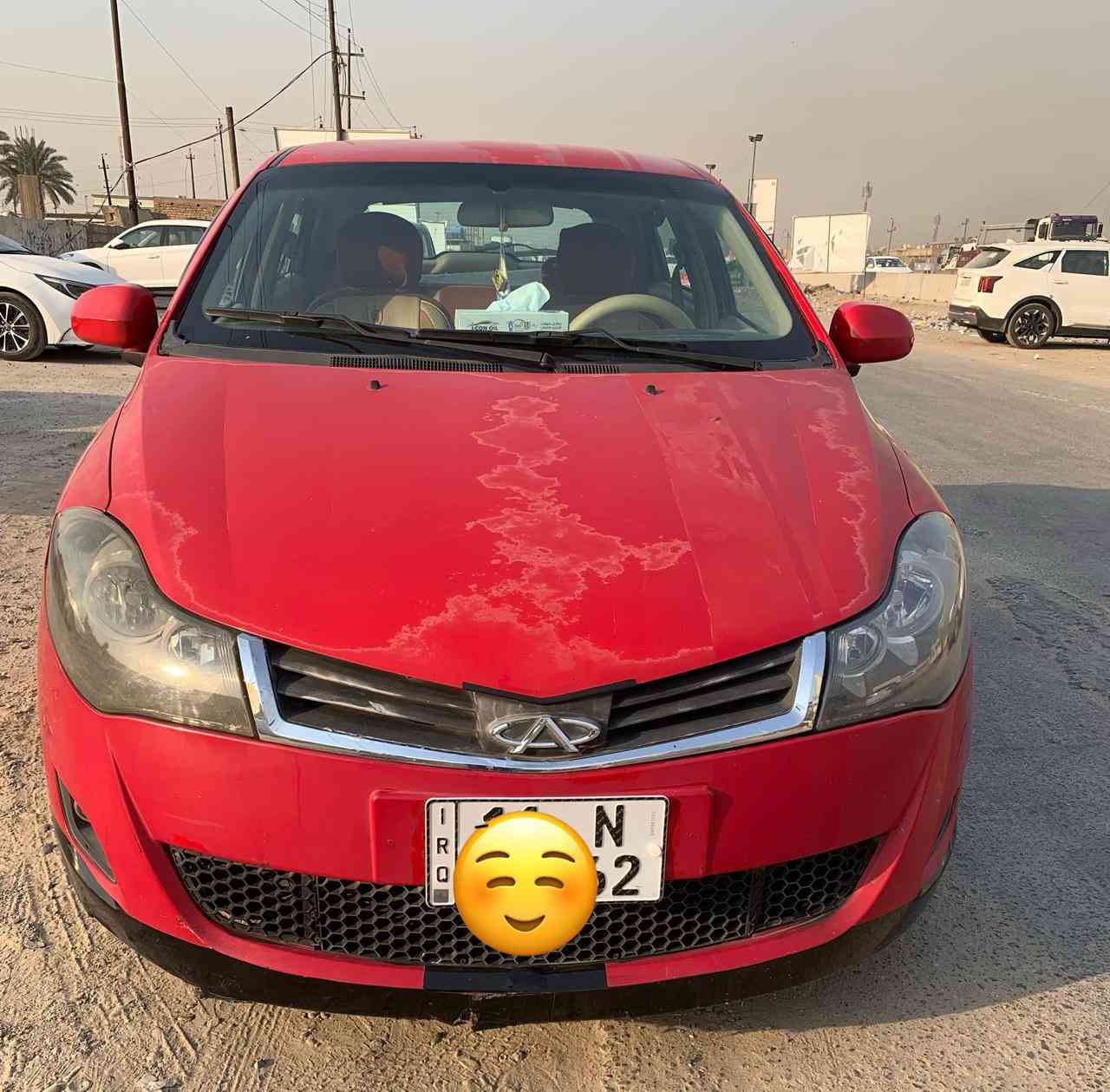 السلام عليكم ورحمة الله وبركاته 

للبيع شيري فلاوين هانج باك موديل 2012 احمر باسمنه محرك مجفت قبل فتره مبدل بستم ورنك سيفيا حته متعلك ولف اذا قطعت قايش بيها جراد بنيد وقماره وبيها خياس بالاهلالات الخلفيه مواصفات 

# شاشه أندرويد 

  # حساس خلفي

 # جام يصعد وياقفل الأبواب

# تخم تاير نظيف

# مسويلها ادامه كامله فيت بم قوايش فلاتر قبل فتره بدلتهن

 # صدر نظيف دبلات امامي خلفي جديده 

 # كهربائياتها كلها شغاله 

السعر ٤٣ ورقه وبيها مجال للشراي

العنوان السيديه 

للاتصال ***********
