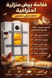 متوفر الفقاسات الفلين شغل مضبوط نسبة التفقيس حلو وممضمونة وتحكم دقيق ا...