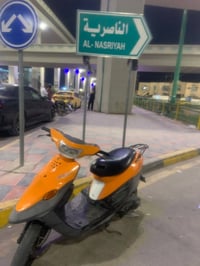 بي جي • دراجه بي جي • دراجه ناريه • موتوسيكل • برتقالي • بطح • سلف نكر...
