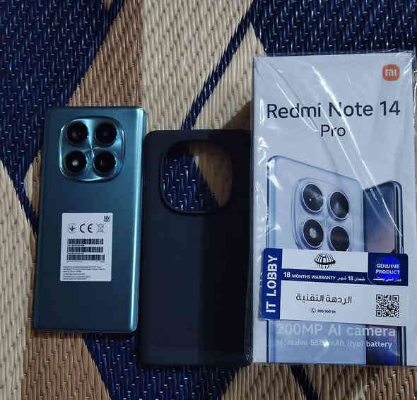 سلام عليكم جهاز Redmi Note 14 pro  للبيع جديد مستعمل فقط 11 يوم استعماله 99% الذاكرة 256 و 8 كيكا بات السعر 300 وبي مجال قليل ضد الكسر والماء مواصفاته حلوة وغراضه كاملة وياه الرقم ***********
