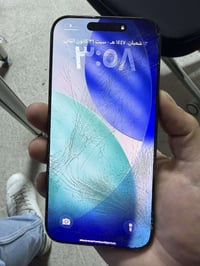 ايفون 16 برو ماكس 256 التليفون مثل ماواضح كسر كلاس الشاشة الظهر وشوية ...